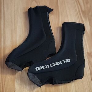 Giordana Black Cycling Shoe Covers